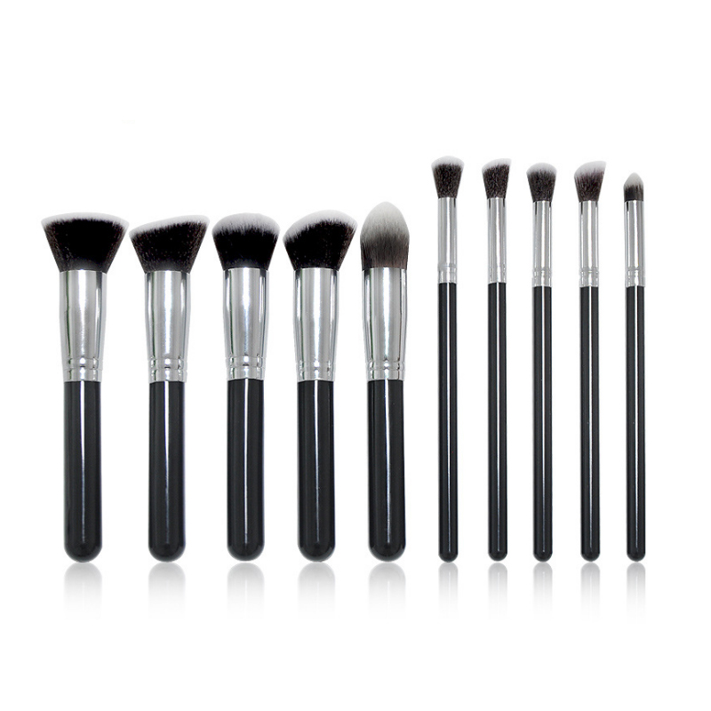 

10pcs Eyebrow Brush Beauty Tools Cylinder Gradient Handle Eyebrow Brush Soft Synthetic Goat Hair Makeup Set Free Shipping