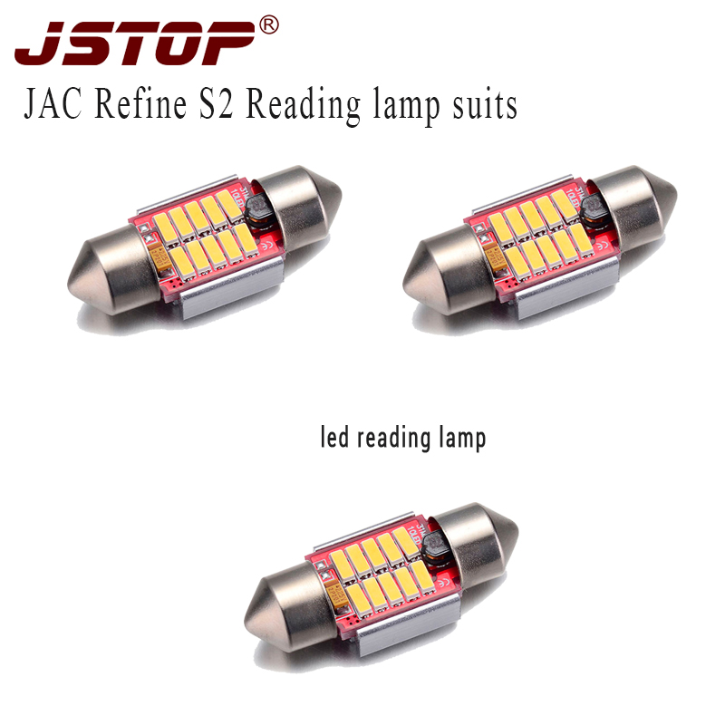 

JSTOP 3pcs/set JAC Refine S2 led reading light 31mm Festoon Trunk bulbs C5W 12V 31mm canbus Luggage Compartment Lights dome lamp, As pic