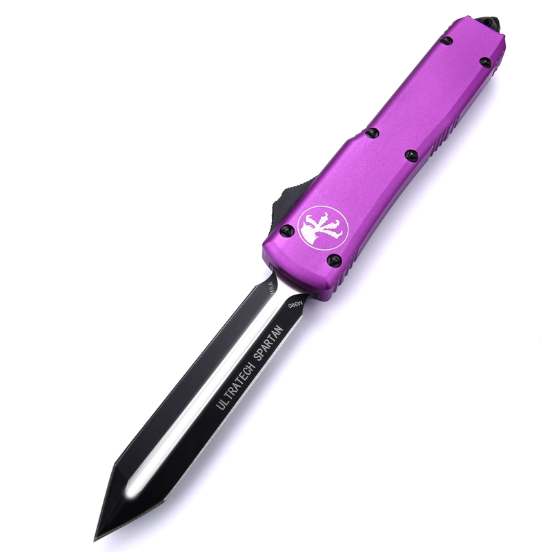 

purple A5 CNC automatic knives Benchmade knife t6061 handle CNC VG10 steel OUT pocket knife BM3300 Camping tactical Survival Hunting knife