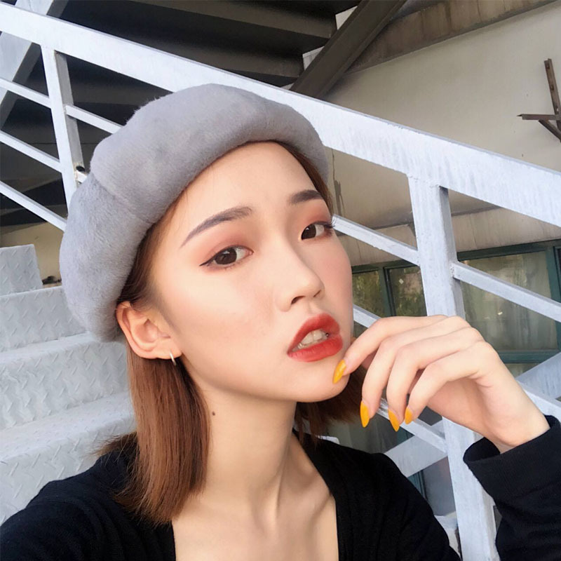

Sombreros De Mujer All-match Japanese Simple Octagonal Hat Student Retro Painter Hats Tide Cappello Donna Chapeu Beret Femme New, Black