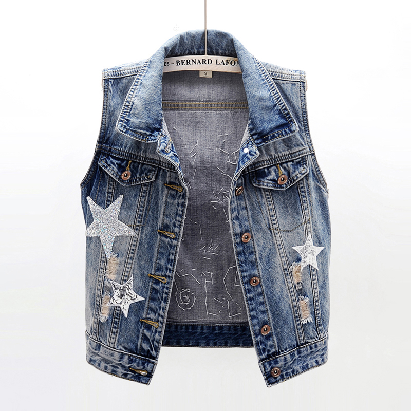 blazer jeans sem manga