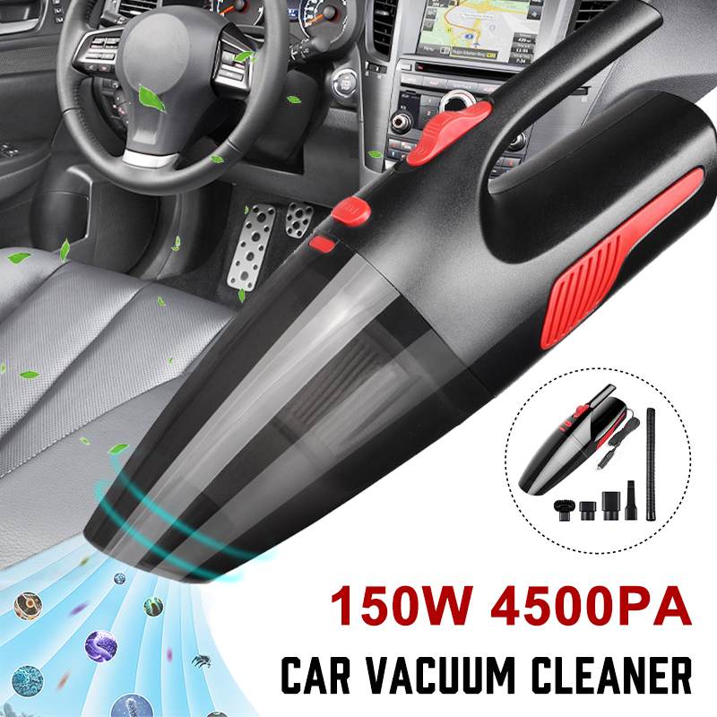 

150w LED Light Handheld Portable Car Vacuum Cleaner High Suction 5000PA Car Vacuum Cleaner Wet and Dry For Home Cleaning