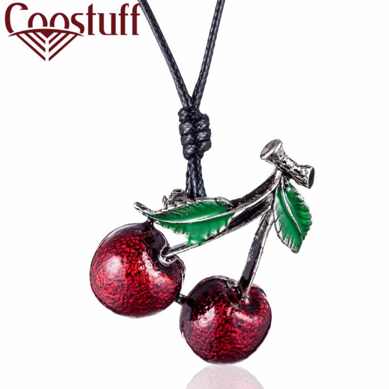 

Wholesale Cherry Pendant Jewelry for Women Vintage necklace & pendants Female Simple Suspension Decoration Accessories Wholesale