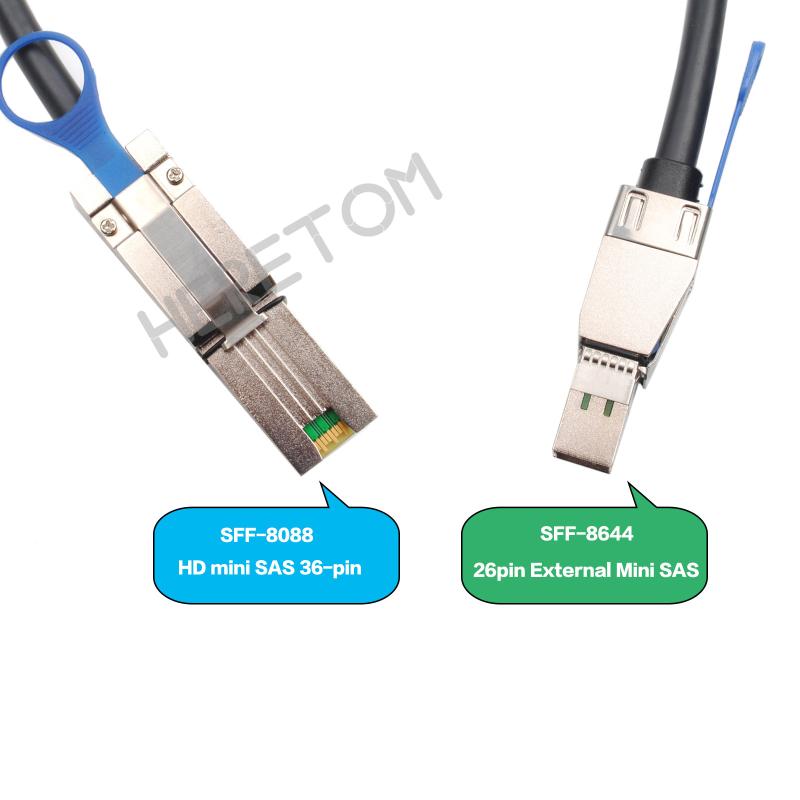 

External Mini SAS SFF-8088 to mini sas High Density HD SFF-8644 data server Raid Cable 1M/100CM