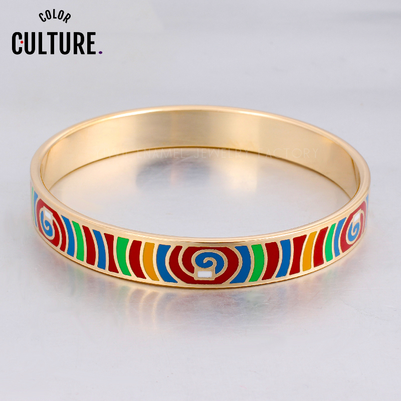 

Titanium Stainless Steel Bangle Simple Design stainless steel bangles wholesale beautiful Colorful Pulseiras Femininas