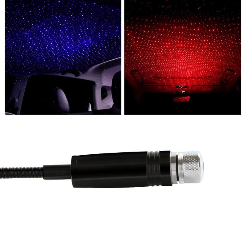 

Senzeal Car LED USB Ambient Atmosphere Lamp Interior Ambient Star Light For Car Armrest Box Roof