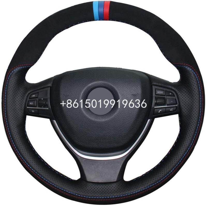 

DIY Sewing Leather Suede Steering Wheel Cover for F07 F10 F11 5 6 7Series 525i 550i 528i 535i 540i F06 F12 F13 F01