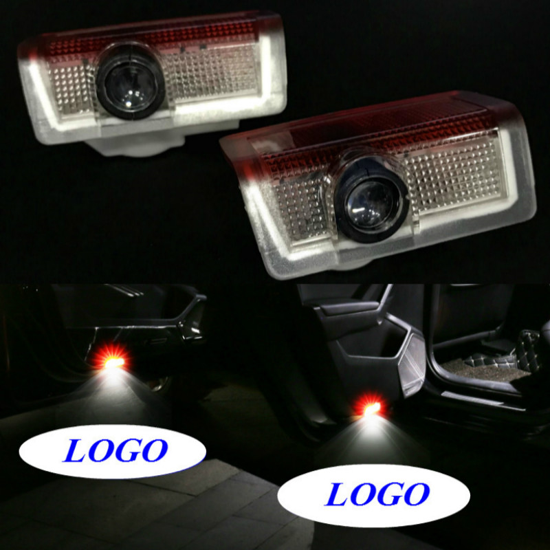 

JURUS 2Pcs LED Car Door Lights Logo Projector Courtesy Ghost Shadow For W205 C204 C Class E B ML S212 X166 w176 W246