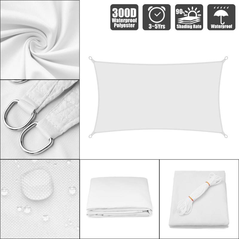 

2x3 2x4 2.5x3 3x4 3x5 3x6 Outdoor Waterproof Sunproof Mesh Net Sun Shade Sail Protection Awning Sunshade Net Yard Garden Hiking, 3x3x3