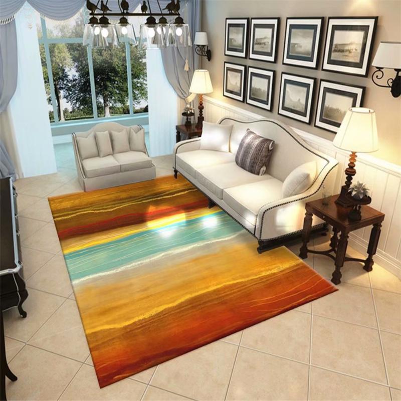 

Nordic Style Parlor Carpet Area Rugs Flannel Soft Bedroom Rugs Bedside Mat Ocean Big Fish Large Carpet Living Room Modern, No-03
