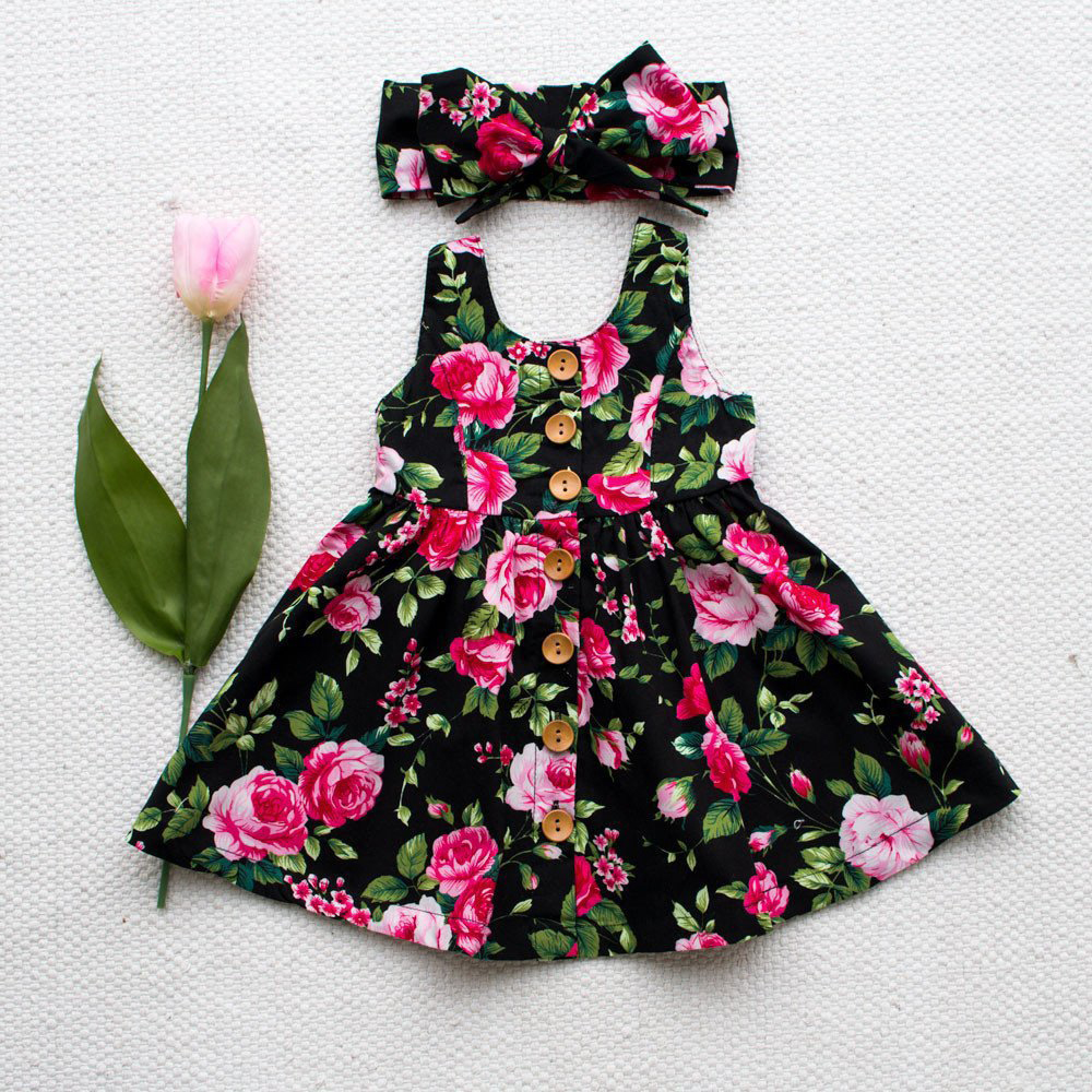 

New Summer Baby Girls Dress Butterfly printing Cotton Baby Bohemia Dress Princess Costume Children Beach dress for Girl 2019, Kg-1