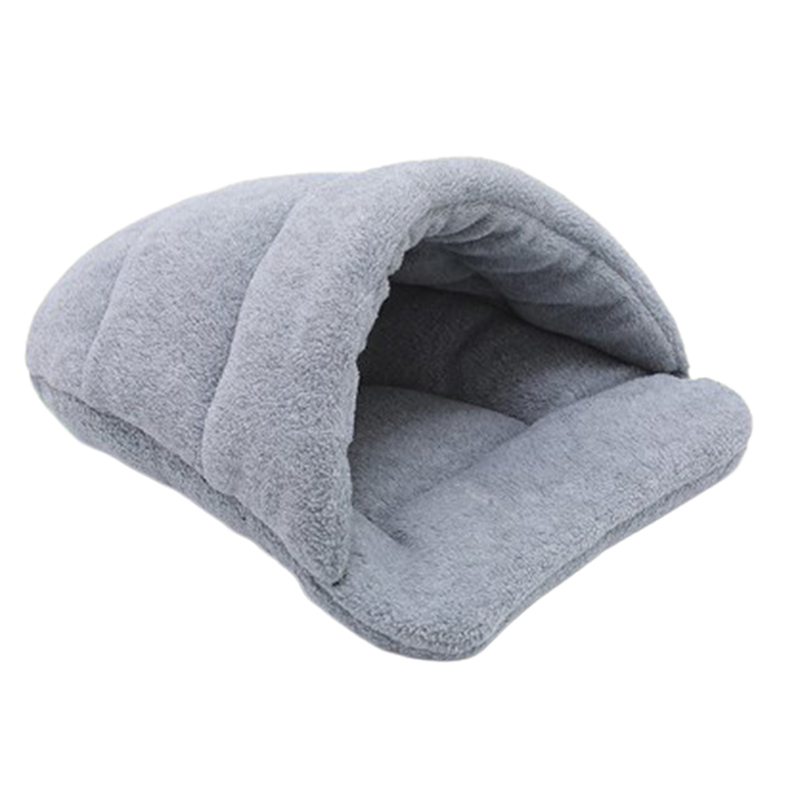 

Warm Soft Polar Fleece Pets Beds Winter Warm Pet Heated Mat Slippers Beds Kennel House for Cats Sleeping Bag Nest Cave Bed, A1