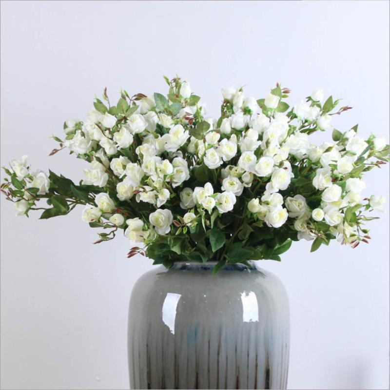 

10pcs/lot 70cm White Plastic Rose Bud Artificial Flowers For Wedding Events Party Decoration Hotel Home Art Decor False Flowers, Red