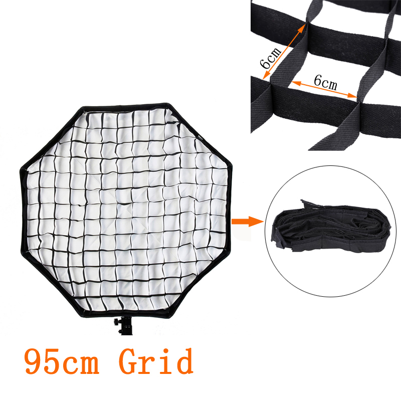 

Photo Studio 95cm Octagon Softbox Grid Honeycomb For Photography Studio Soft Box