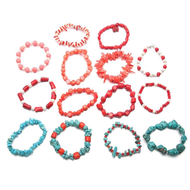 

Natural coral bracelet charm jewelry various bracelets for DIY jewelry fashion birthday gifts for women size 18-19cm