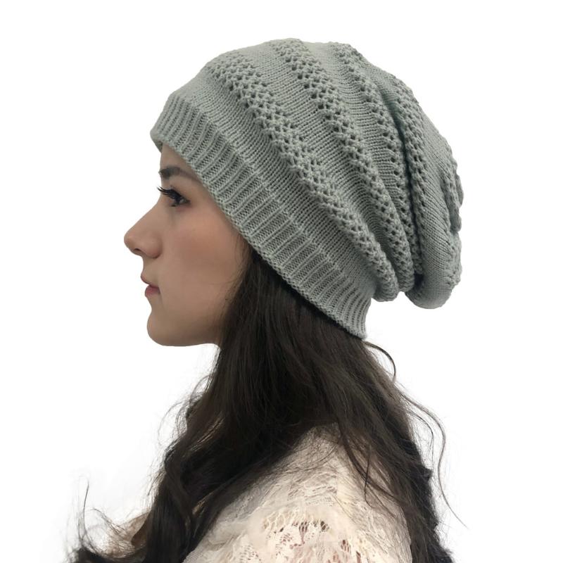 

Beanie/Skull Caps Women's Hat Women Fashion Outdoor Solid Splice Hats Hollow Crochet Knit Holey Beanie Cap Gorro Invierno Chapeu, Coffee