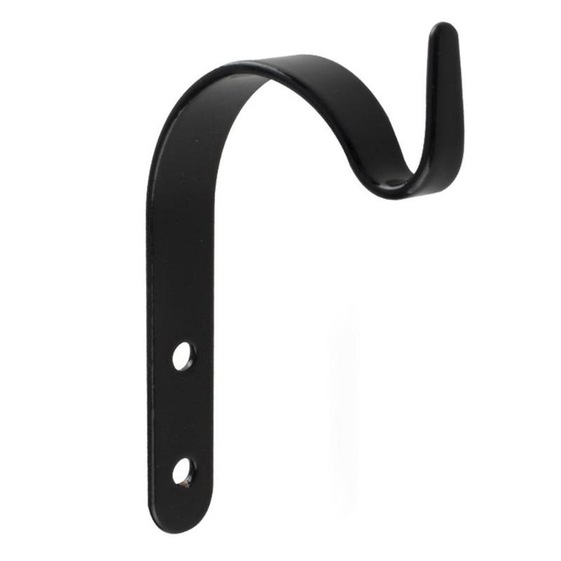 

10Pcs Durable Iron J Type Hook Multi-Purpose Hanger DIY Curtain Rod Bracket Outdoor Flowerpot Hook Household Organization