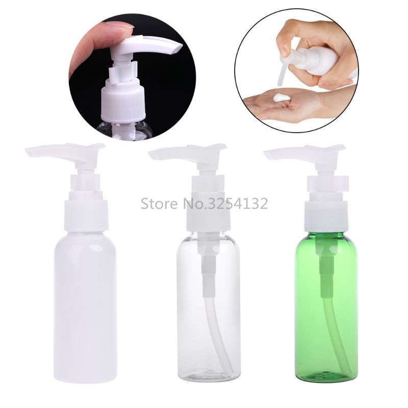 

1PC Protable 30ML/50ML/100ML Soap Shampoo Lotion Foam Water Plastic Pressed Pump Bottle Travel Refillable Bottles 3 Colors #11