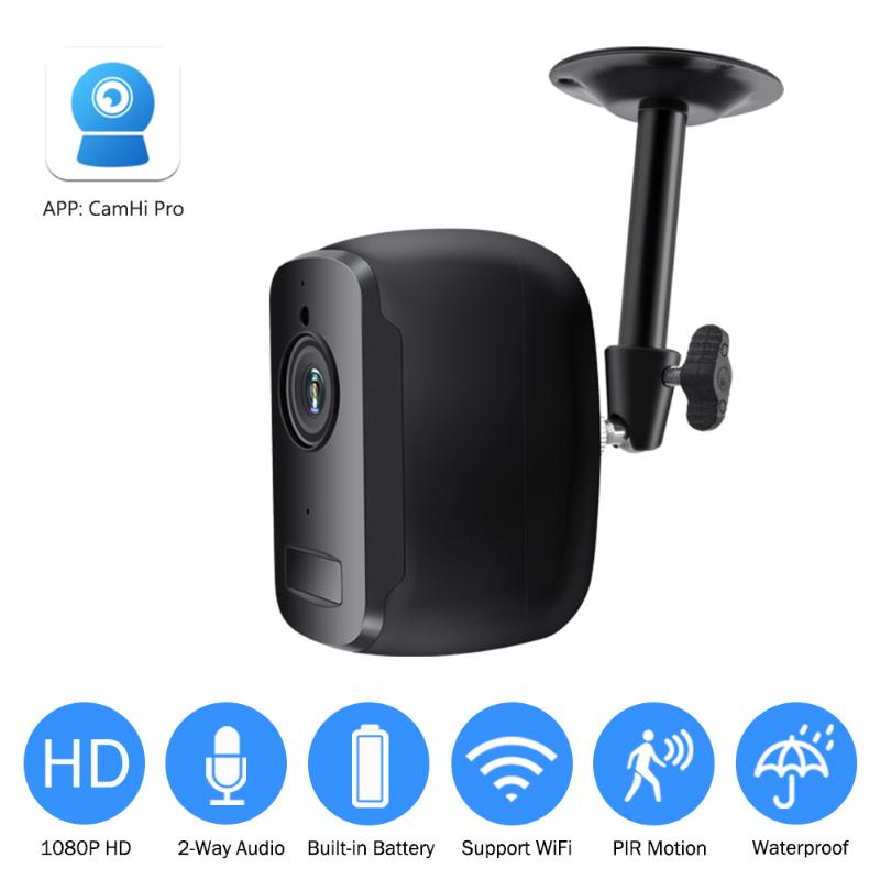 

IP Camera 1080P Rechargeable Battery Powered Outdoor Indoor Wireless Security WiFi Camera Surveillance Weatherproof PIR Alarm