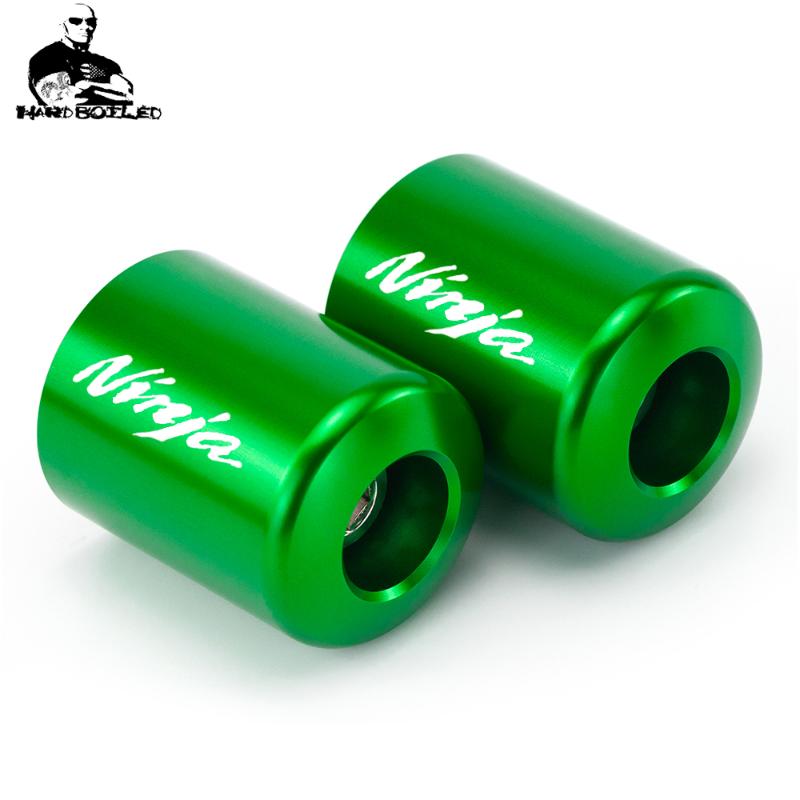 

Motorcycle Handlebar Grips Ends Handle Hand Bar CNC Cap Slider For NINJA 250R 300 ER6 650 ZX6 ZX7 ZX9 ZX10 ZX12 ZX14