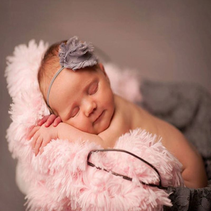 

5 Colors Baby Soft Fleece Blanket Newborn Photography Prop Backdrop Cloth Infants Toddlers Blankets 50x50cm, Bn