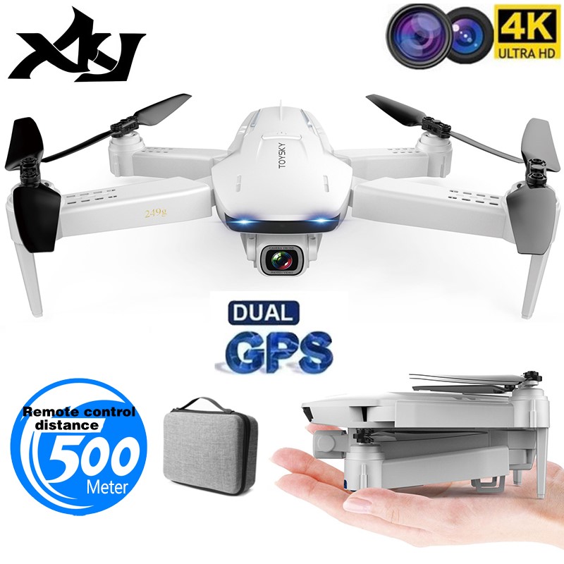 

XKJ GPS Drone S162 4K 1080P HD Camera 5G WIFI FPV Foldable Quadcopter One-Key Return RC Distance 500 Meters Long Battery Life