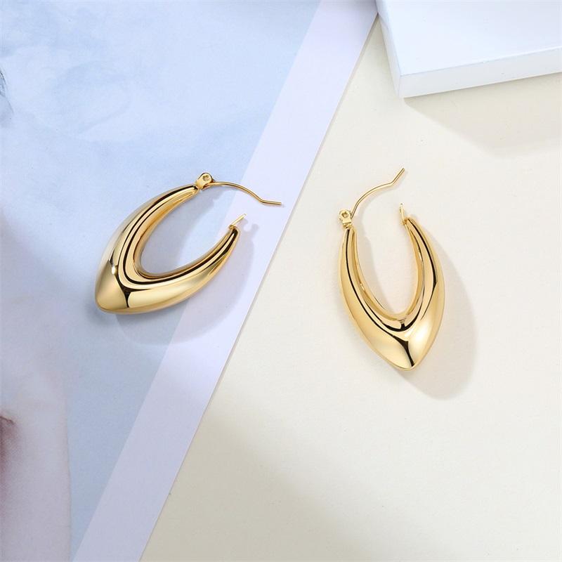 

Stainless Steel Fashion V Tube Hoop Earrings for Women Girls Huggie Earrings Wholesale Amazing Price