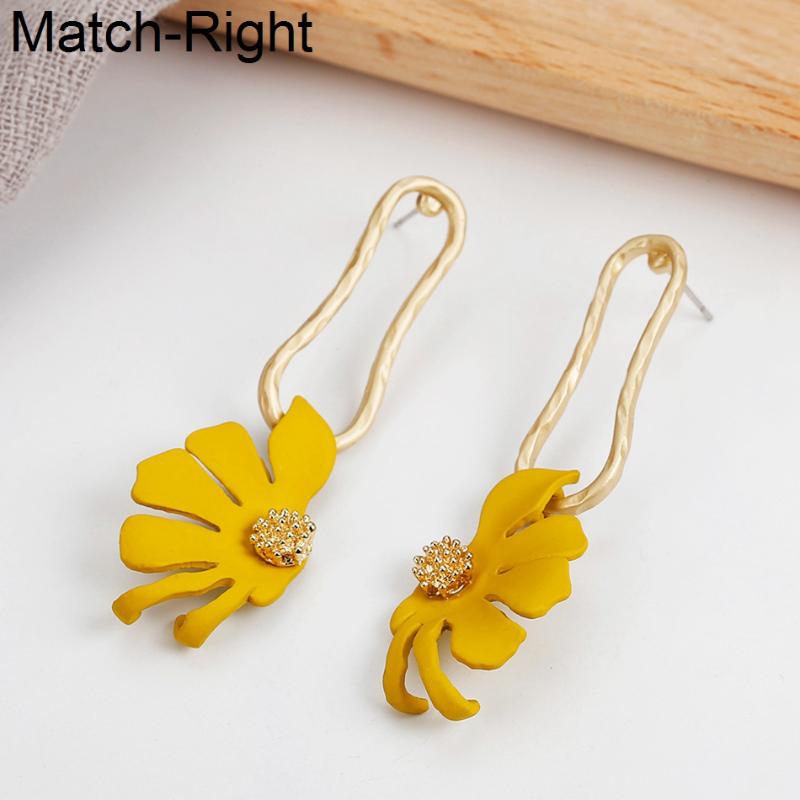 

Match-Right Gold Color Trendy Earrings for Women/Geometric/Long/Cute/Flower/Korean/Statement/Drop Earrings Women Jewelry SP628