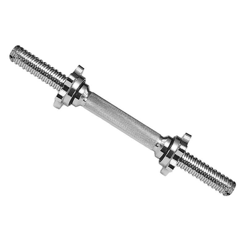 

1Pc 14 Inch Standard Threaded Dumbbell Handles Adjustable Dumbbell Bar Handles Fit 1 Inch Standard Weight Plate, Silver