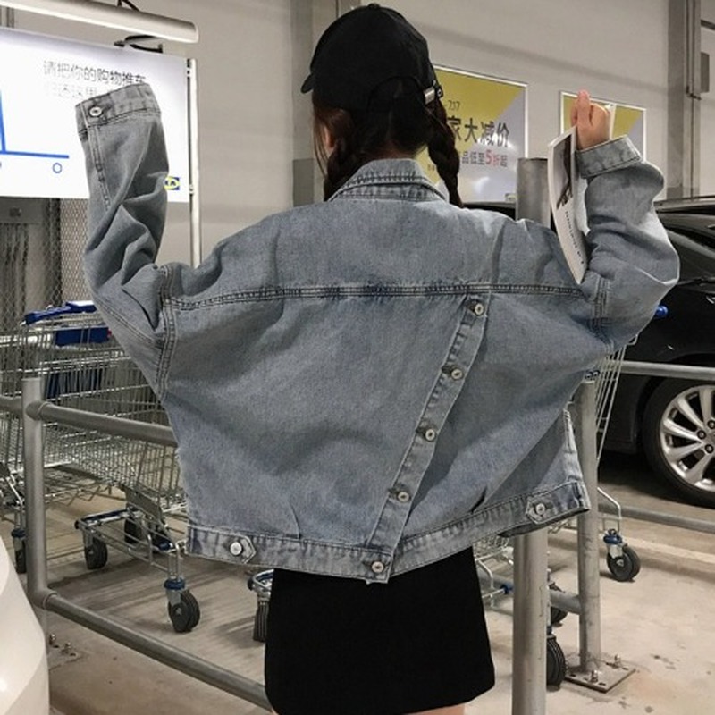 

Women' Clothing Trend temperament Spring and autumn high quality Korean style full turn-down collar sweet cardigan ladies tops, Blue