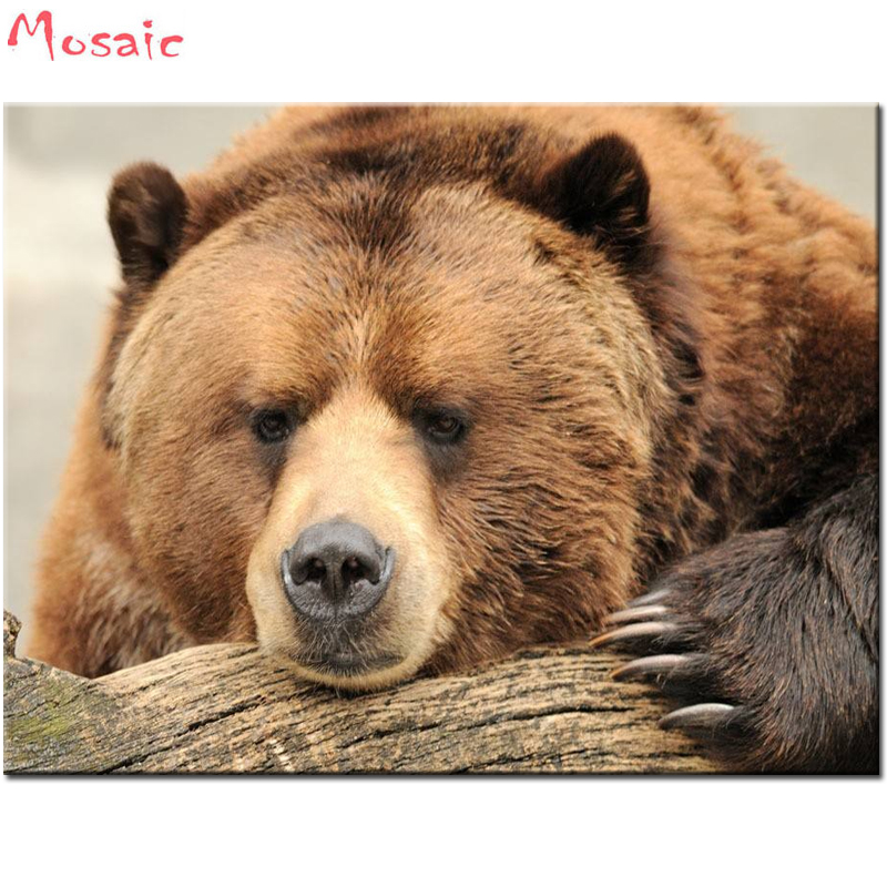 

5D full diamond embroidery kit pattern diamond painting mosaic picture of rhinestones Cartoon bears Home Decoration