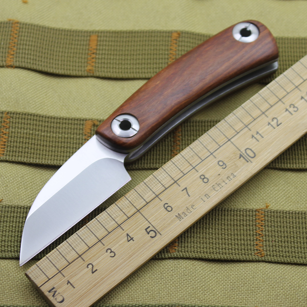 

Rosewood razor outdoor tactical hunting folding knife outdoor survival knife rock climbing pocket fruit knife EDC tool