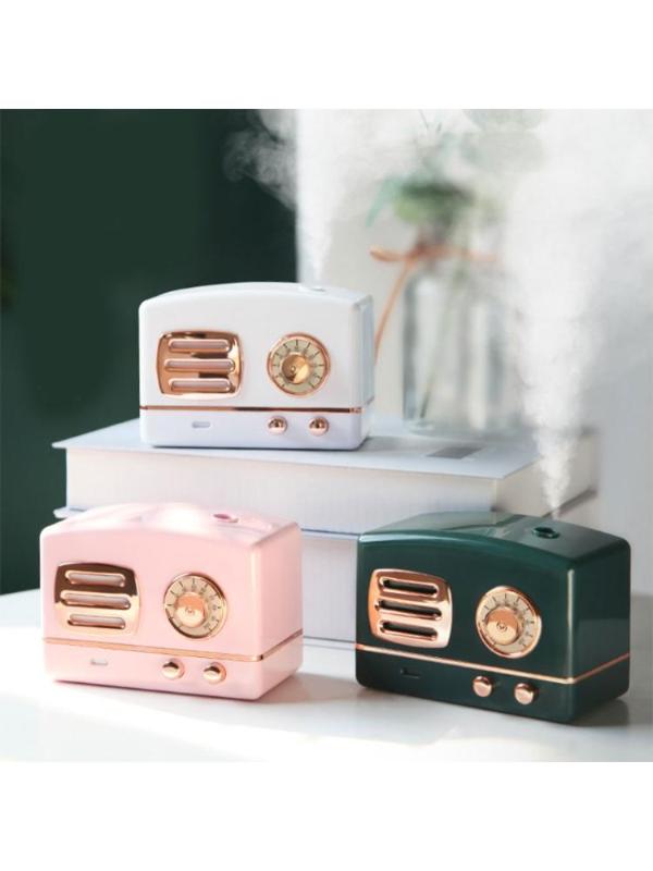 

Retro Radio Shape Large Capacity Portable Desktop Air Humidifier USB Mist Maker Aroma Essential Oil Diffuser for Home U1JE