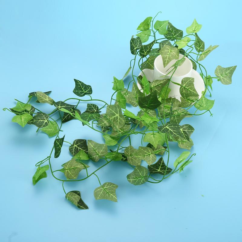 

Hanging Fake Ivy For Vines Room Decor Artificial Creeper Leaf Vine Decoration Garland Wall Vines For Home Decor, 1pc with 5pcs clip