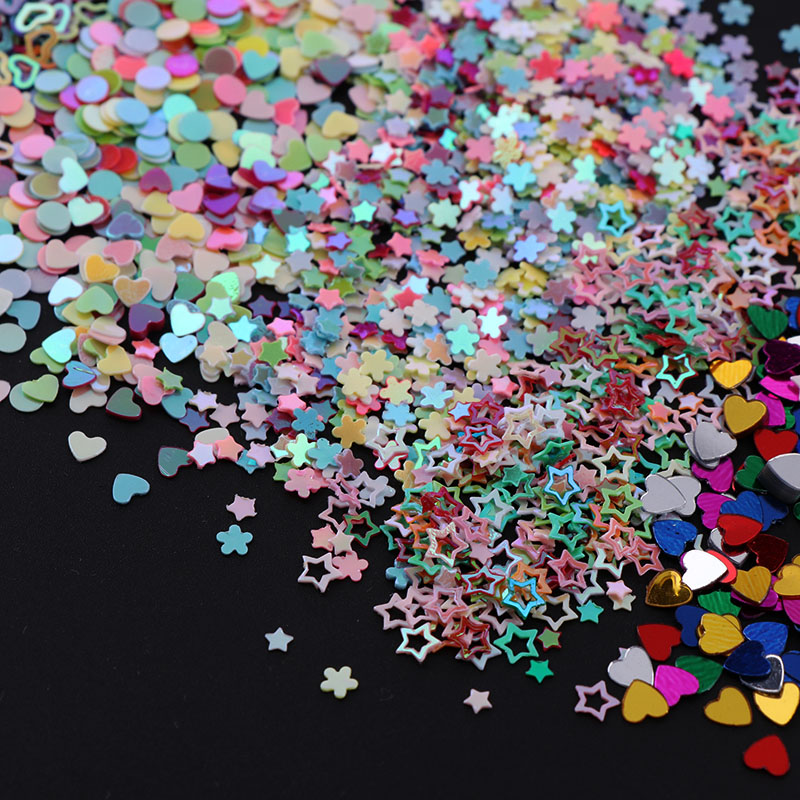 

About 15g Mix Heart Star Butterfly Moon Nail Glitter Mix Size Ultrathin Sequins Nails Art Decoration For DIY Nail Art Jewelry