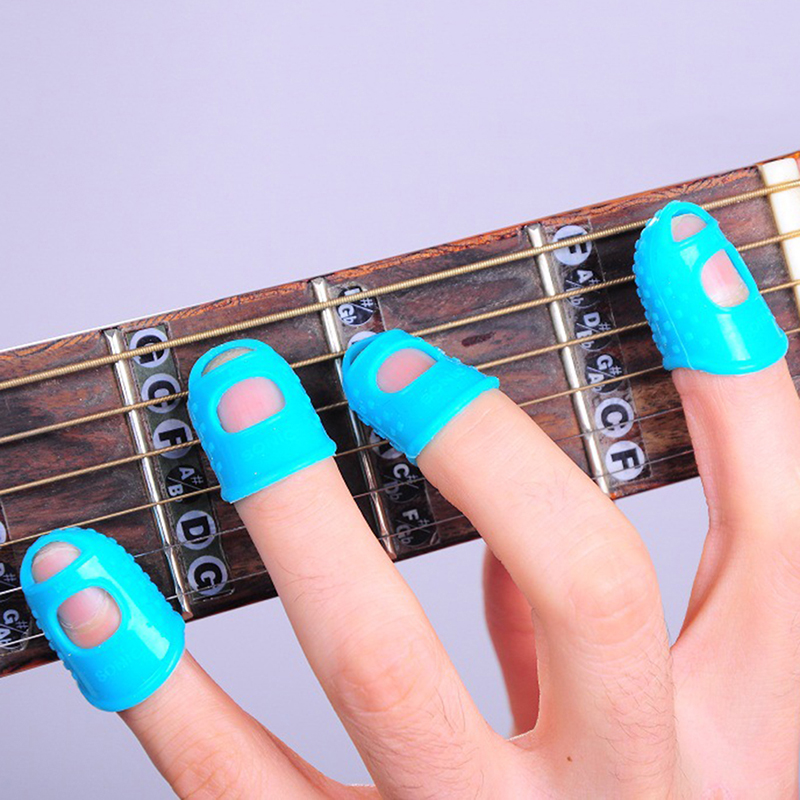 

15Pcs Silicone Finger sleeve Slip Anti-scalding Needle Flip Book Money Playing Piano Thimble Tip Hollowed Out