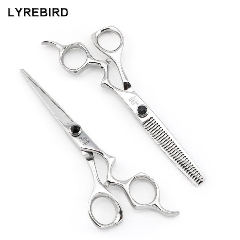 

Professional hair scissors 6 INCH Japan Hairdressing scissors Hair Shears high quality Black stone Lyrebird HIGH CLASS NEW