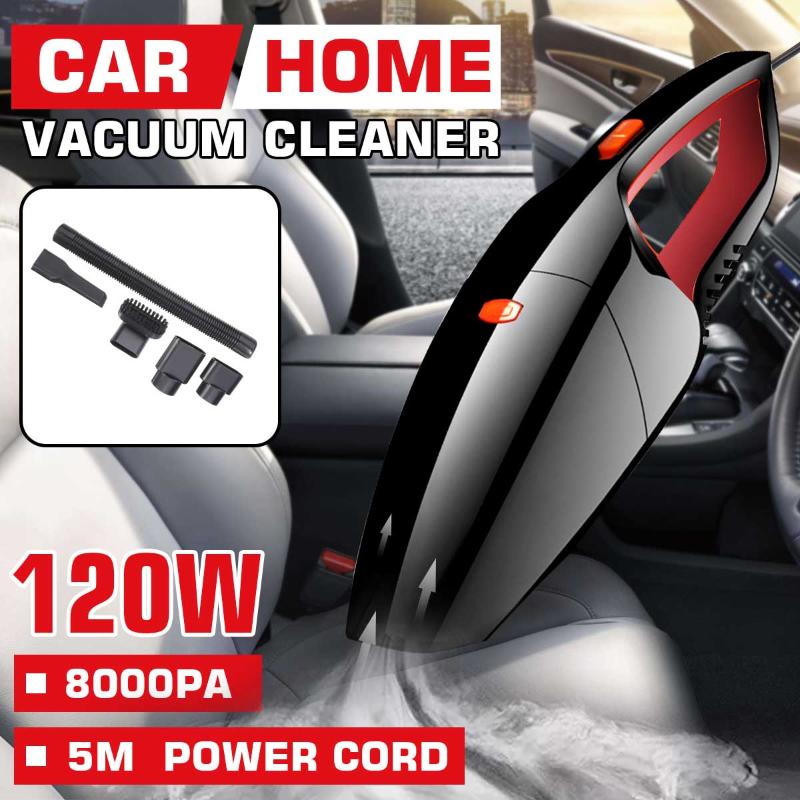 

120W 8000pa Powerful Car Vacuum Cleaner High Suction For Car Wet/Dry dual-use Vacuum Cleaner Handheld 12V Mini Aspirateur