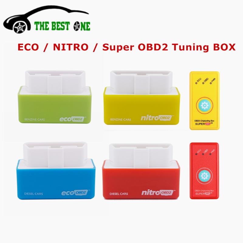 

Save Fuel EcoOBD2 For Benzine Petrol Gasoline Cars Eco OBD2 Diesel Nitro OBD2 Chip Tuning Box Plug&Driver SuperOBD2 Reset Button