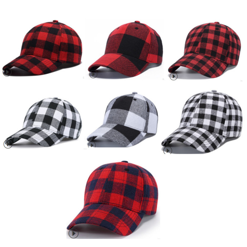 

Korea Style Plaid Cotton Baseball Caps Ponytail Ball Hat Women Men Peaked Cap Outdoor Snapback Caps Adjustable Hip-hop Visor Hats D9909, #1-#7;list the color u need