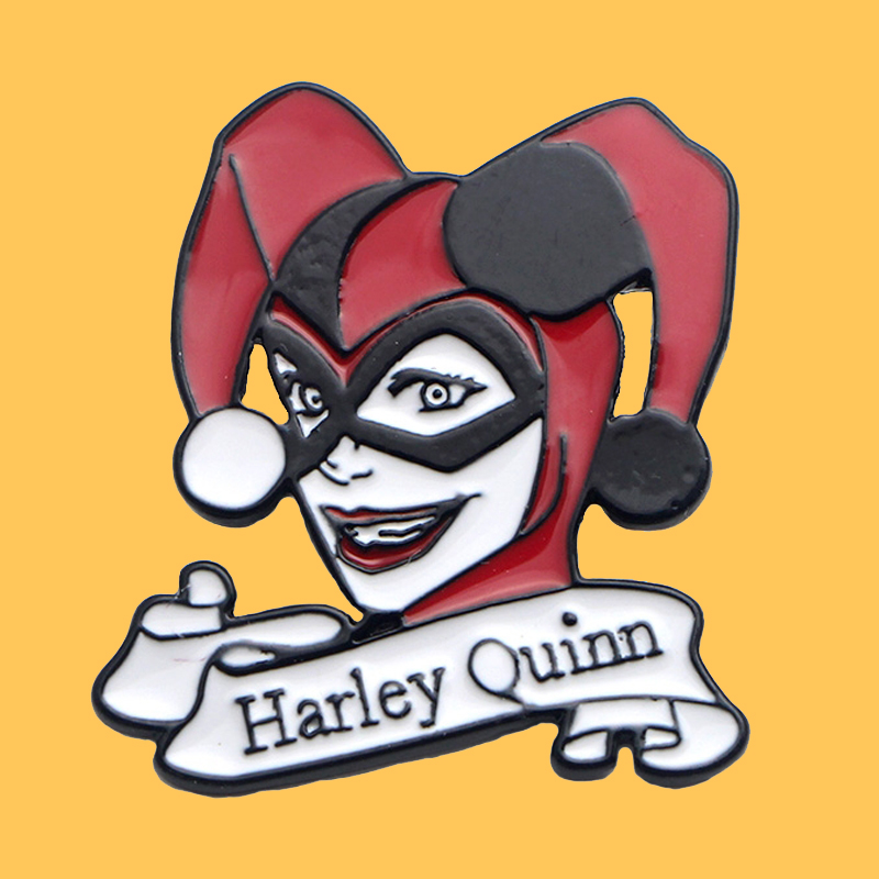 

O362 Fashion Quinn Metal Enamel Brooches And Pins For Lapel Pin Backpack Badge Gifts Collar Jewelry