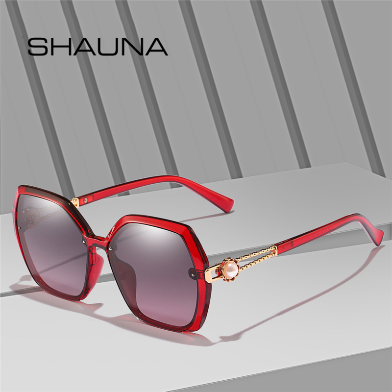 

SHAUNA 2020 New Arrival Fashion Women Polarized Sunglasses Ladies Classic Trending Oversized Square Gradient Lens Glasses UV400