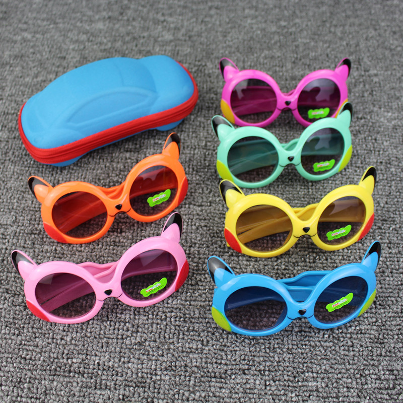 

Kilig Cat Shape Children Cartoon Sunglasses Cute Baby Pink Sun Glasses Kids UV400 Eyewear Animal Glasses for Girls Boys Gift