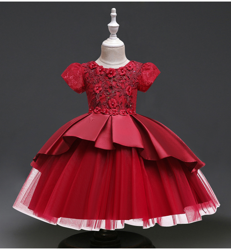 

Girlsdressesne stylesgirlsperformancedresses girls little hostevening dressesballet girls dance skirts Dress for girls 10 12 yea, As picture
