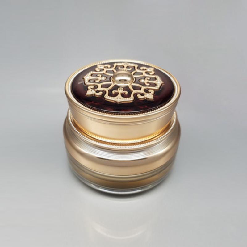 

Luxury Cream Container,50g Gold/White Face Cream Skin Care Jar