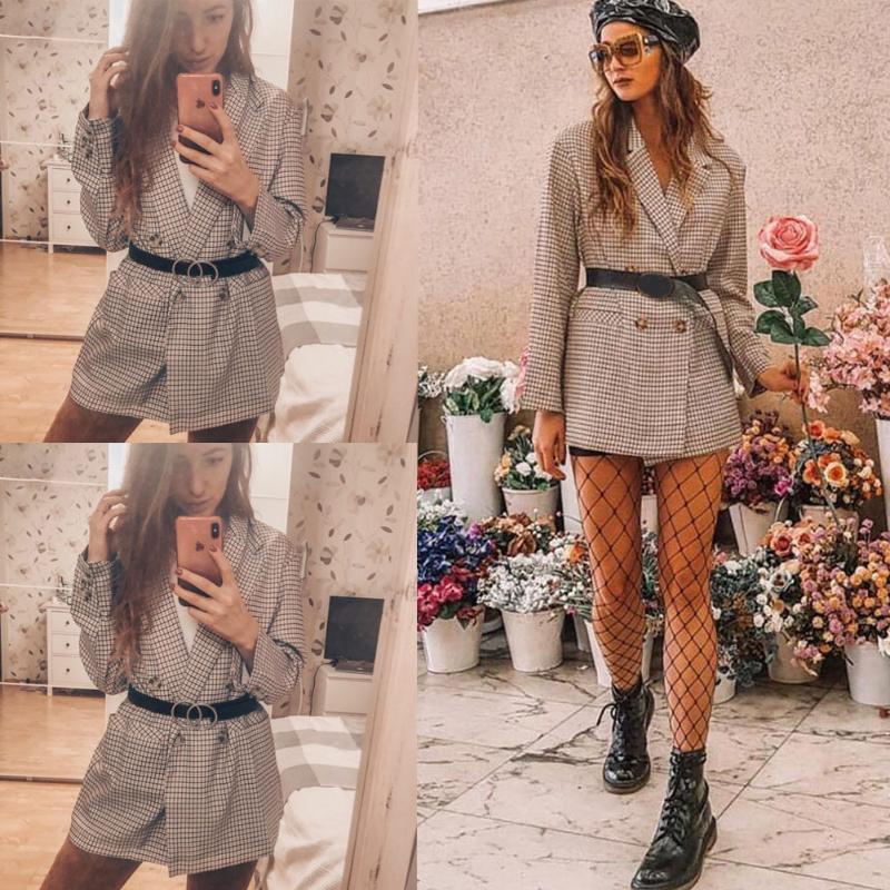 

Hirigin Autumn Women Sexy Jackets Button Down Coat Ladies Casual Jacket Outwear, As pic