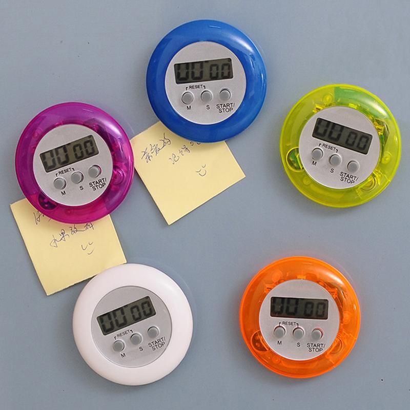 

Best New Round Magnetic Digital Countdown Timer Alarm with Stand Kitchen Timer Practical Cooking Alarm Clock