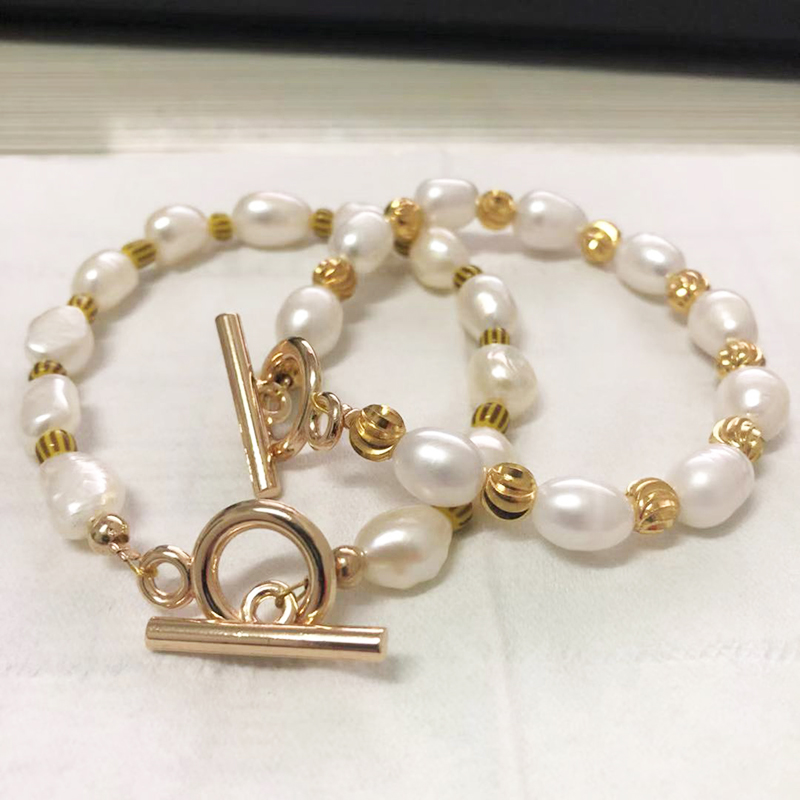 

MOLAYE New Female Glamour Bracelet Natural Freshwater Pearl String Bracelet