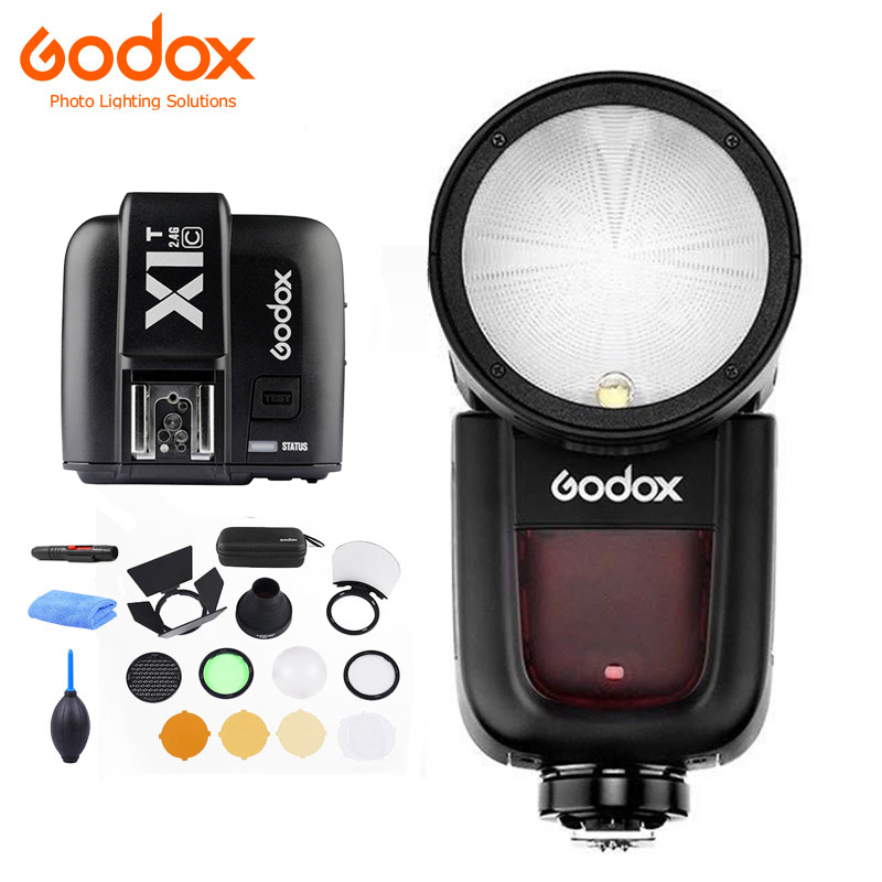 

Godox V1 Flash V1S/V1N/V1CL Li-ion Round Head Camera Speedlight Flash For