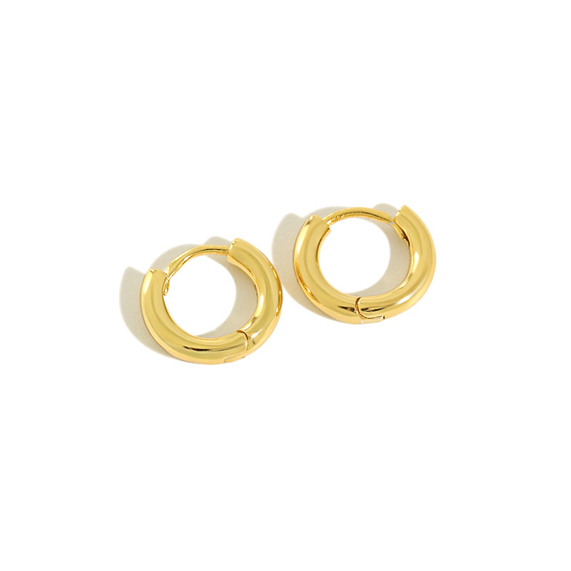 

Uniorsj 100% 925 Sterling Silver Glossy Small Circle Hoop Earrings for Women